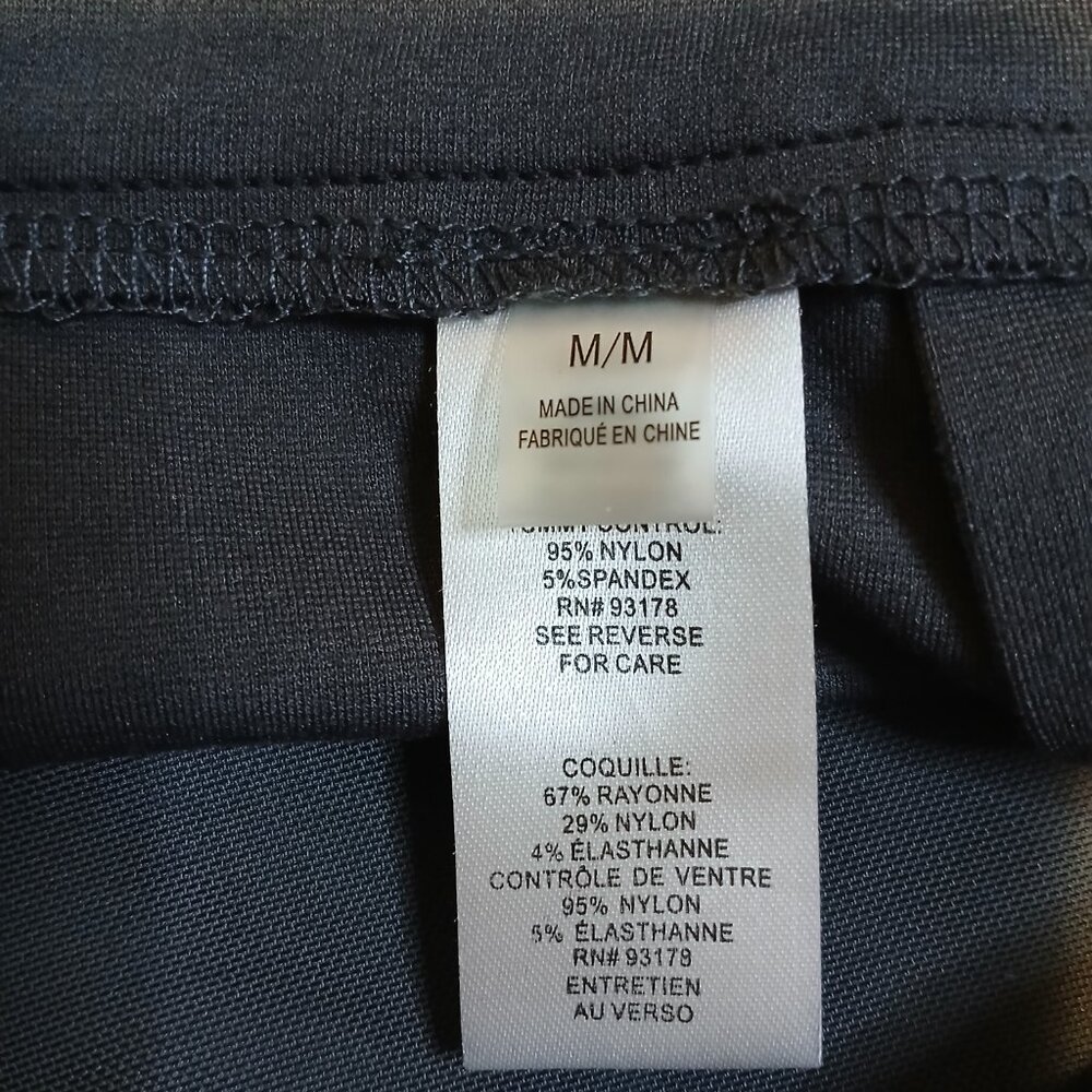 T Tahari Women's Medium Pencil Skirt Stretch‎ Charcoal Grey Tummy Control - Picture 2 of 9